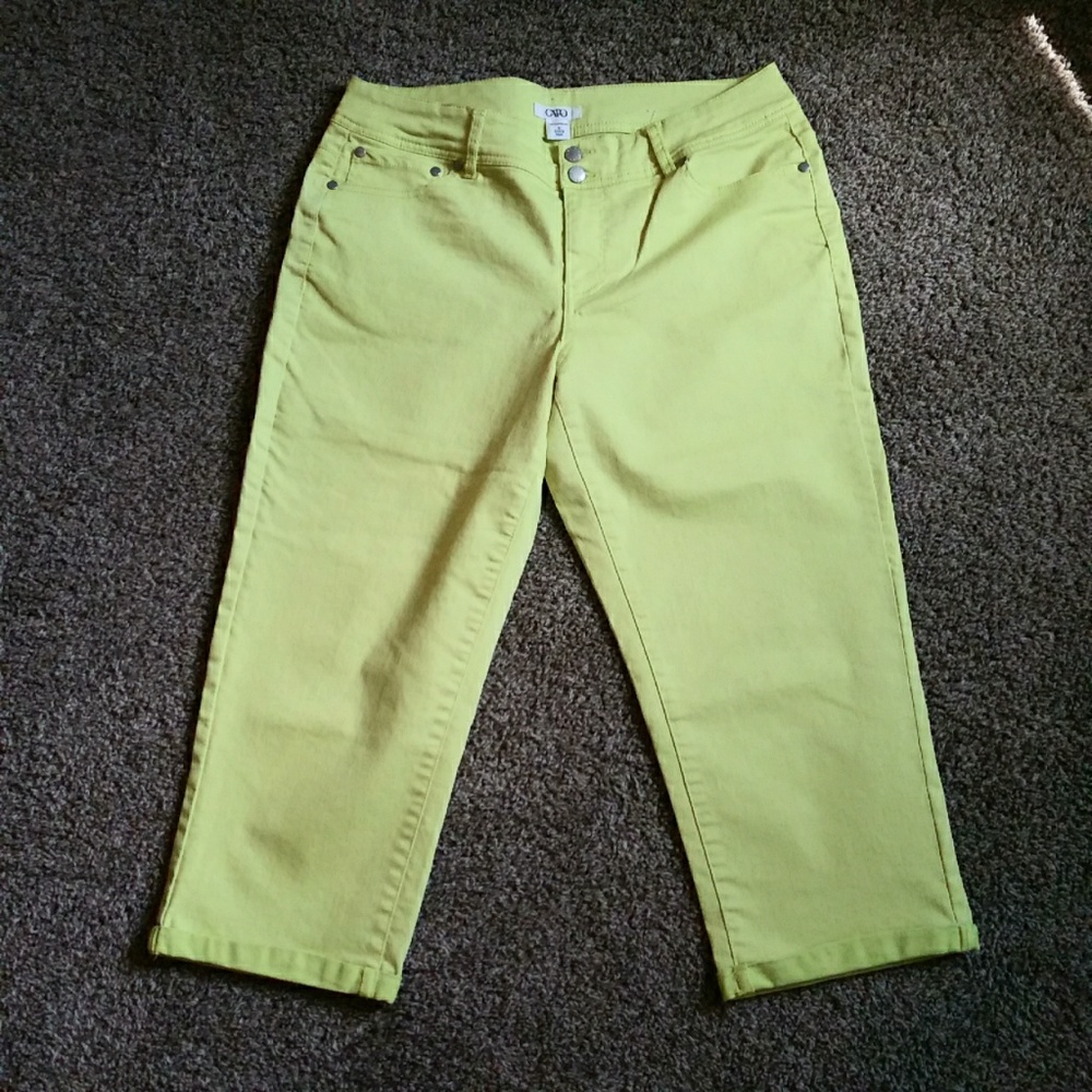 Cato Lime Green Cropped Pants